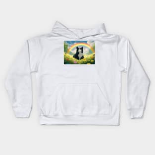 Waiting for you behind the rainbow Kids Hoodie